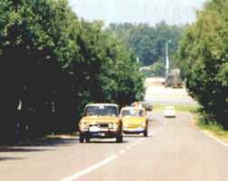DAF personenwagens beklimmen de heuvel