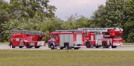 Verschillende brandweervoertuigen