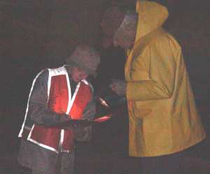 Controle bij aankomst op het eindpunt